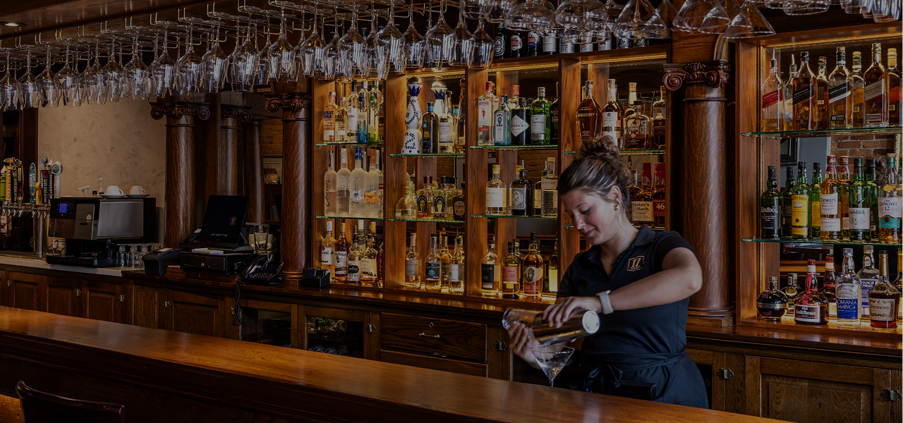 bartender making drink
